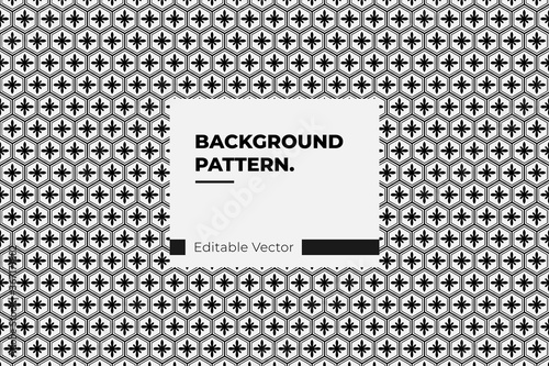 Japanese seamless pattern in style kumiko black line texture
