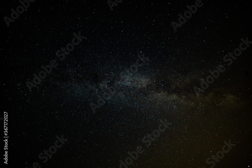 Fototapeta Naklejka Na Ścianę i Meble -  Milchstraße am Himmel bei Nacht in guter Auflösung. Geeignet für Himmel Austausch oder Hintergrund