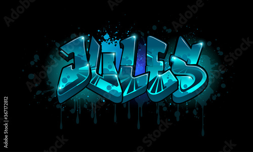 Jules Graffiti Name Design photo