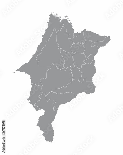 Maranhao State regions map