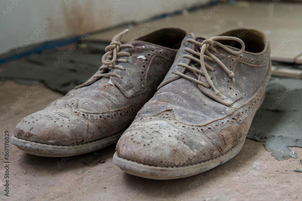 old worn boots old worn boots