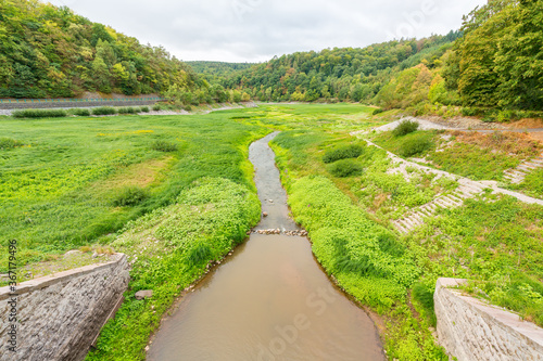 Dry riverbed of Edersee in Germany