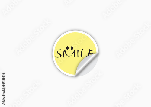 Smiley Peel Off Sticker
