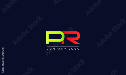Creative letters PR or RP Logo Design Vector Template. Initial Letters PR Logo Design	