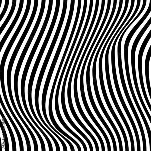 Wallpaper Mural Optical illusion, black and white design, vector Torontodigital.ca