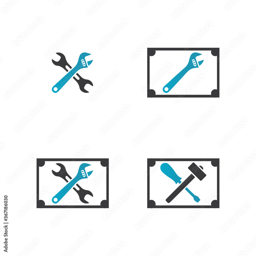 Service Tools vector icon illustration design template Service Tools vector icon illustration design template