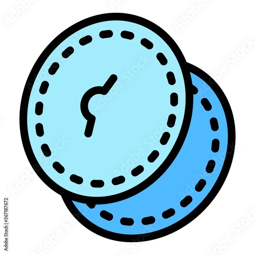 Breastfeeding napkins icon. Outline breastfeeding napkins vector icon for web design isolated on white background