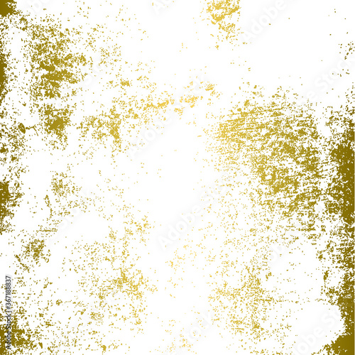 Golden texture on transparent background, vector