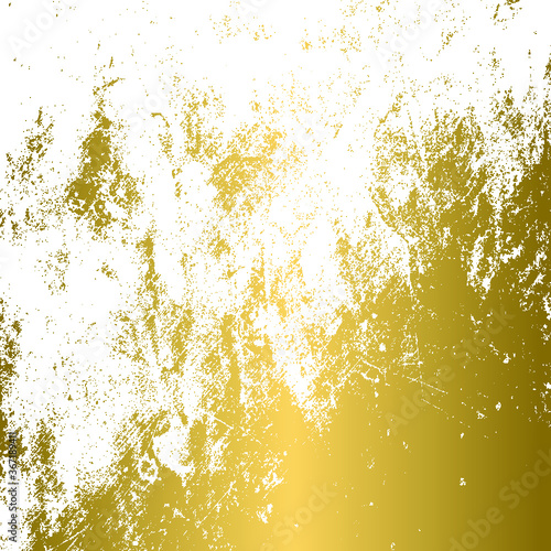 Golden texture on transparent background, vector