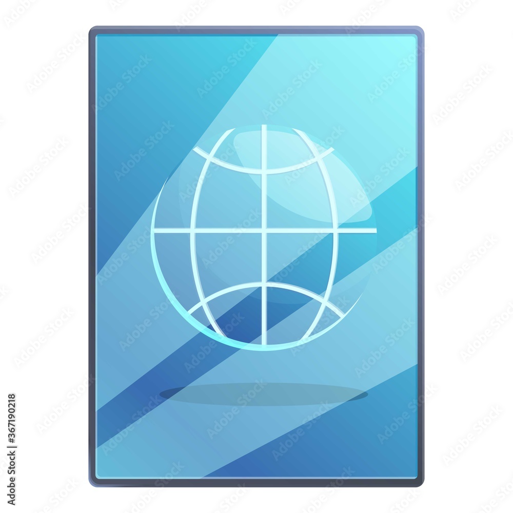 Tablet remote access icon. Cartoon of tablet remote access vector icon for web design isolated on white background