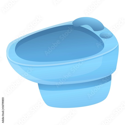 Bidet icon. Cartoon of bidet vector icon for web design isolated on white background