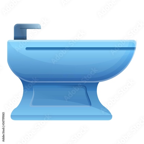 Toilet bidet icon. Cartoon of toilet bidet vector icon for web design isolated on white background