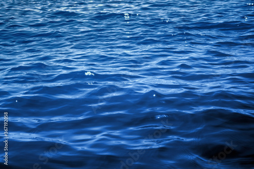 Blue ocean water as background