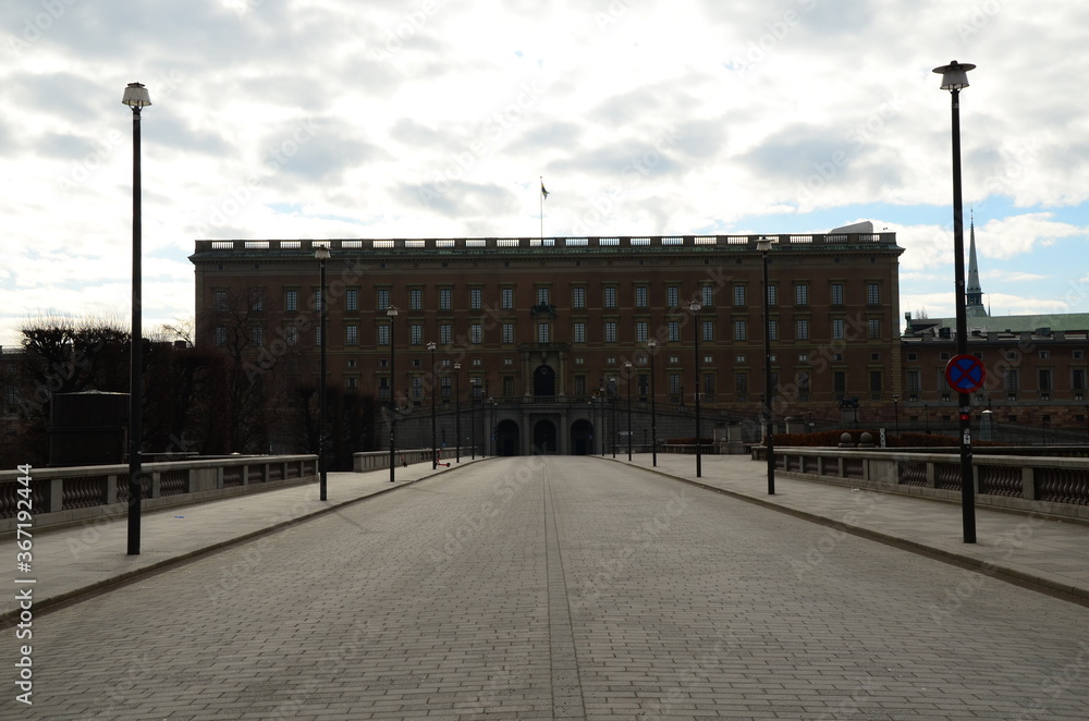 Fototapeta premium Building landmark in Stockholm, Sweden
