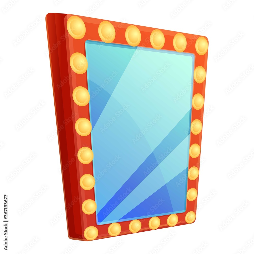 Dressing room light mirror icon. Cartoon of dressing room light mirror  vector icon for web design isolated on white background Stock Vector |  Adobe Stock