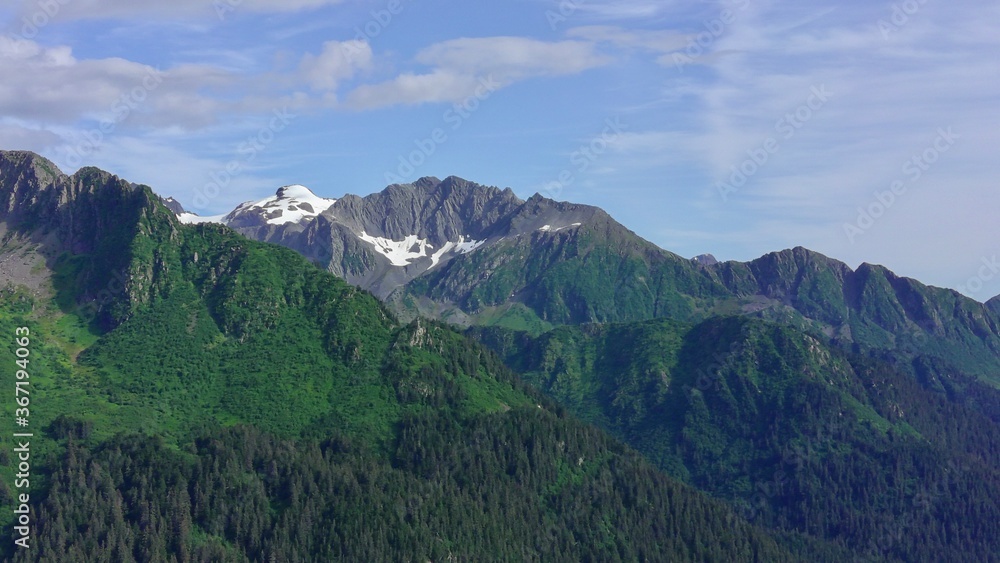 Summer glaciers in Alaska Summer glaciers in Alaska