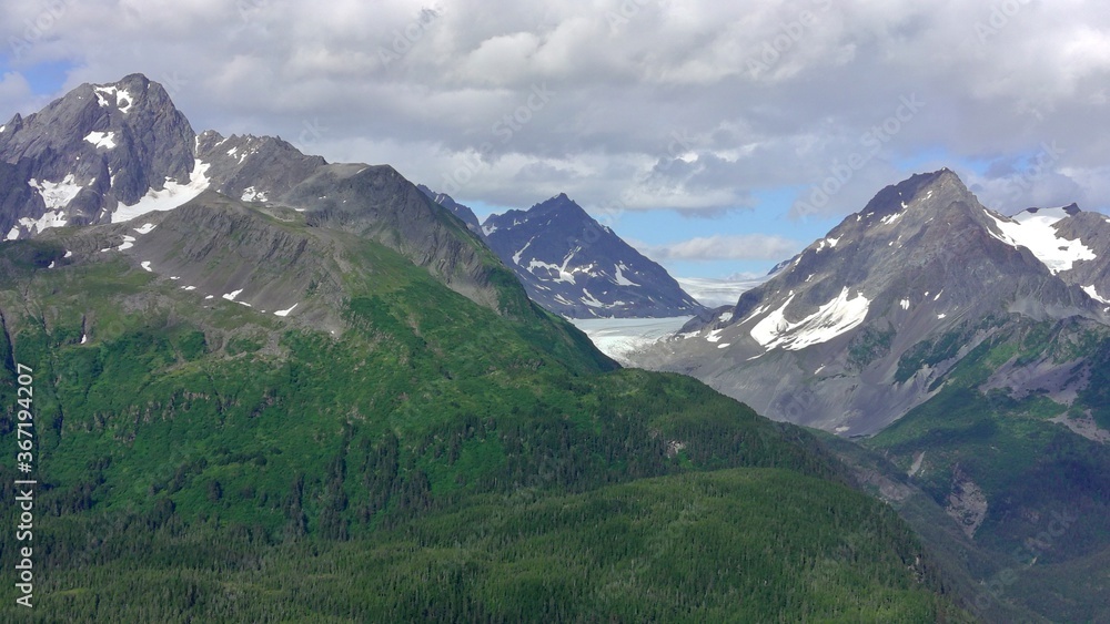 Fototapeta premium Summer glaciers in Alaska 