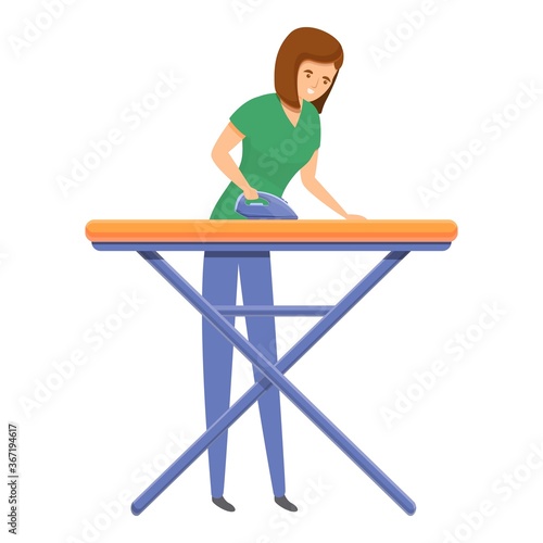 Ironing icon. Cartoon of ironing vector icon for web design isolated on white background