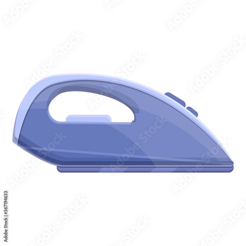 Electric iron icon. Cartoon of electric iron vector icon for web design isolated on white background