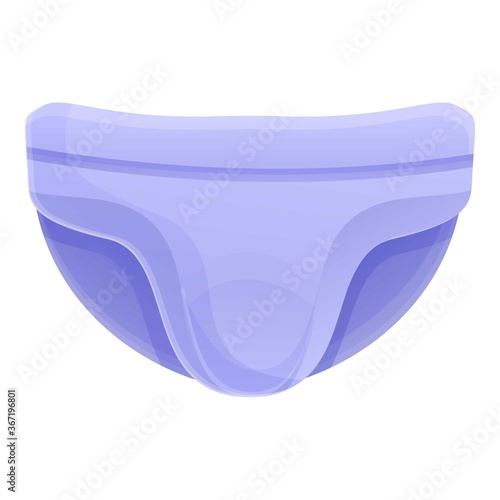 Cloth diaper icon. Cartoon of cloth diaper vector icon for web design isolated on white background