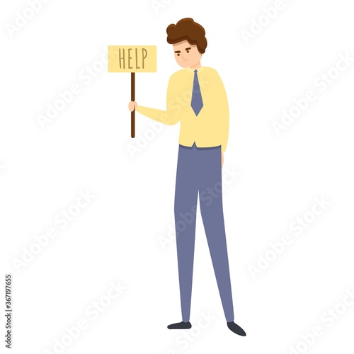 Jobless icon. Cartoon of jobless vector icon for web design isolated on white background