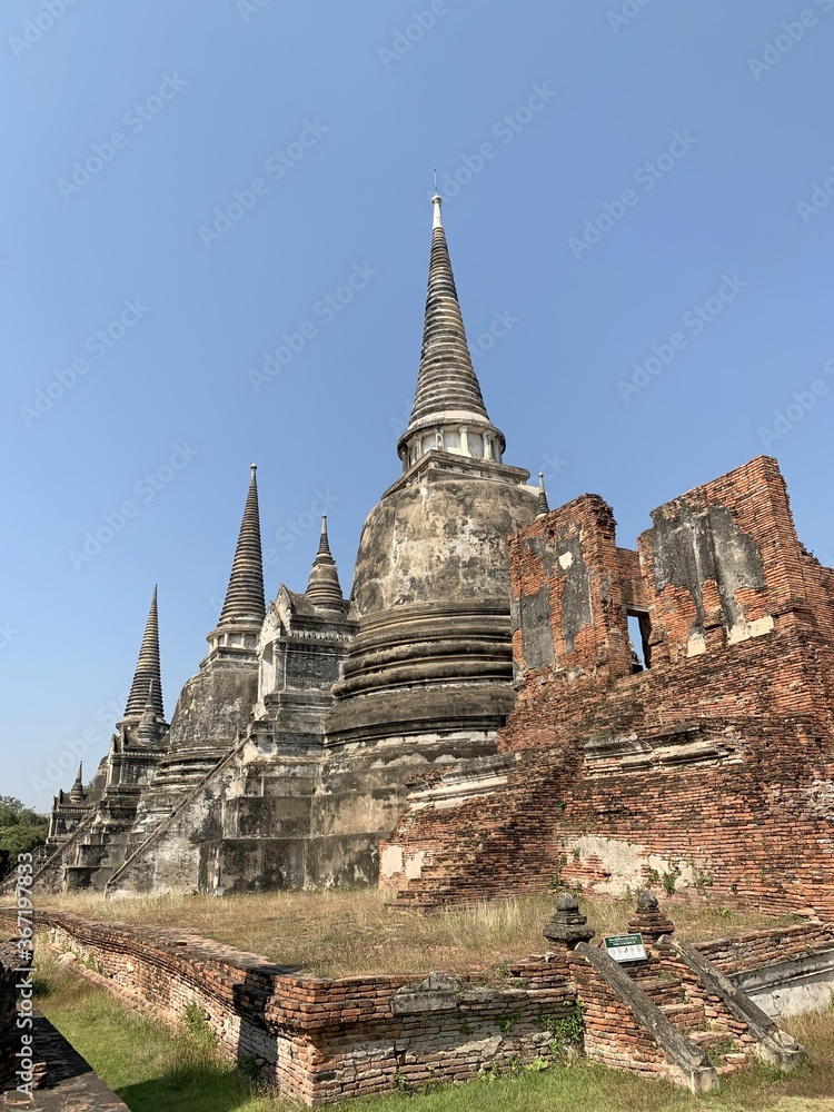 Wat Phra Si Sanphet à Ayutthaya, Thaïlande