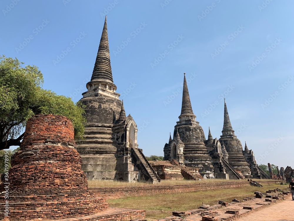 Fototapeta premium Wat Phra Si Sanphet à Ayutthaya, Thaïlande 