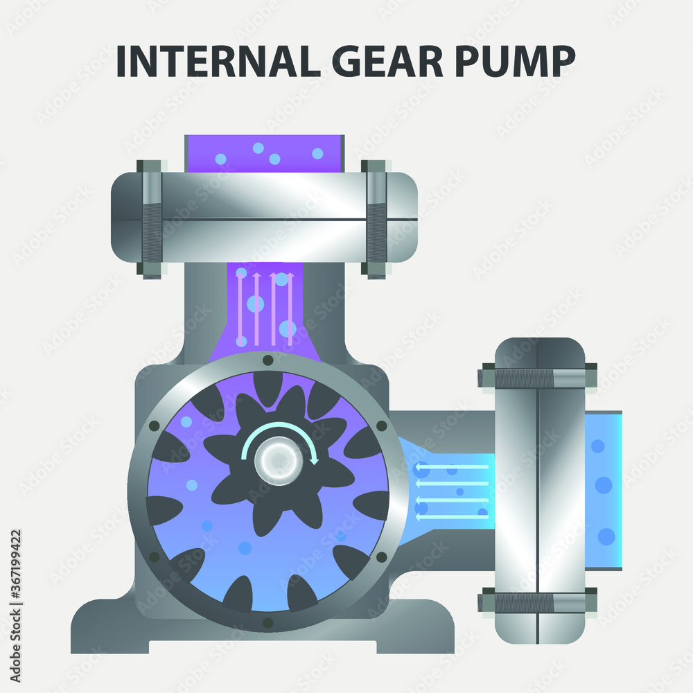 Internal Gear Pump Animation