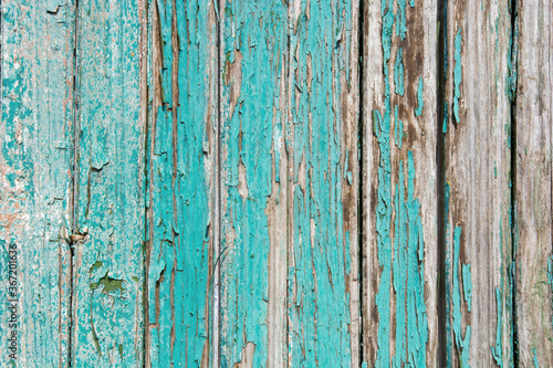 old wooden background with peeled paint