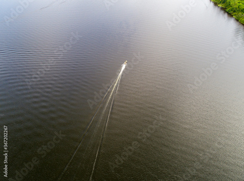 Boat on the lake photo