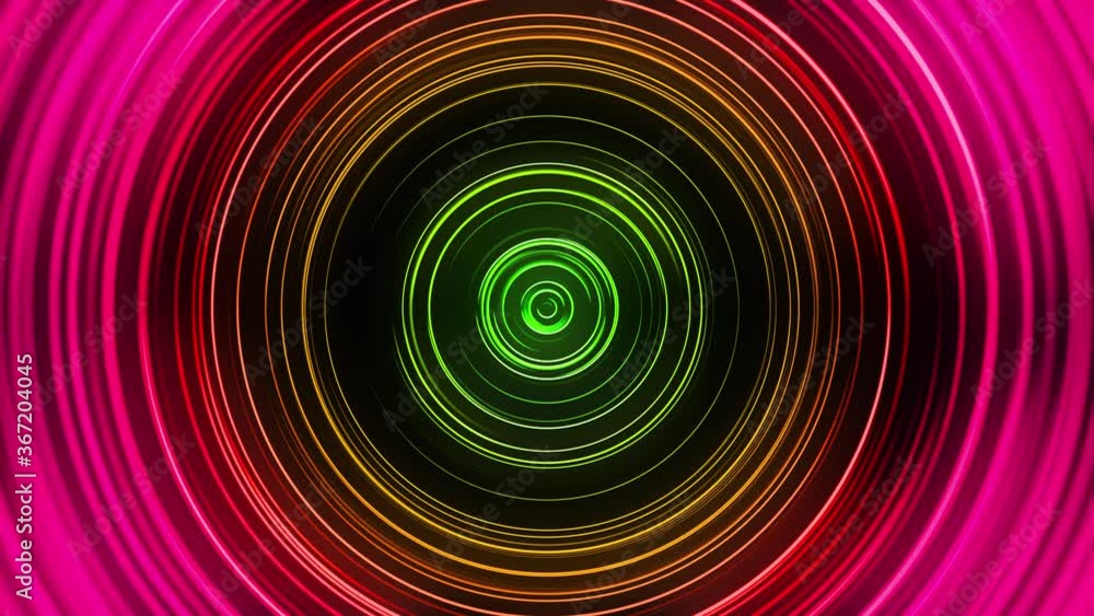 VJ Red Green Neon Circles VJ Red Green Neon Circles