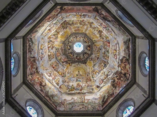 The Cupola of Duomo of Florence  Tuscany  Italy