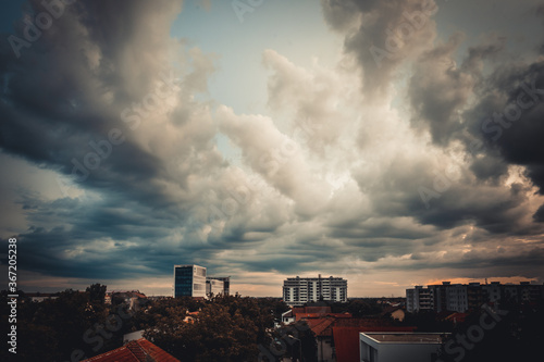 sunset over the city © Sidorov Cătălin