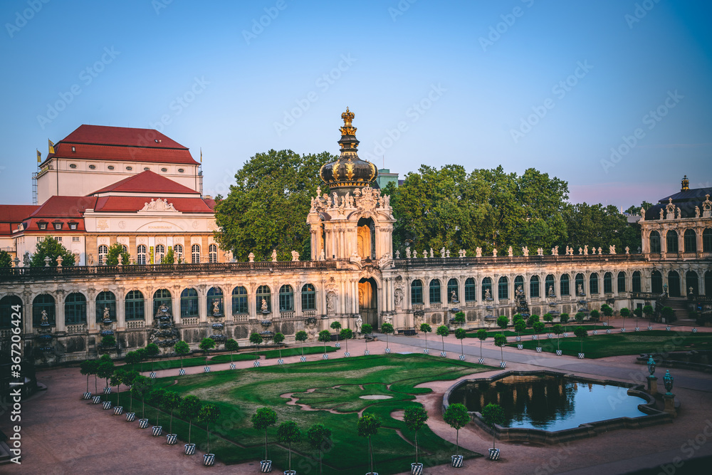 View of Zwinger Garden, Dresden