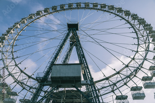 Big Ferris wheel installed in Izmailovsky Park in Moscow