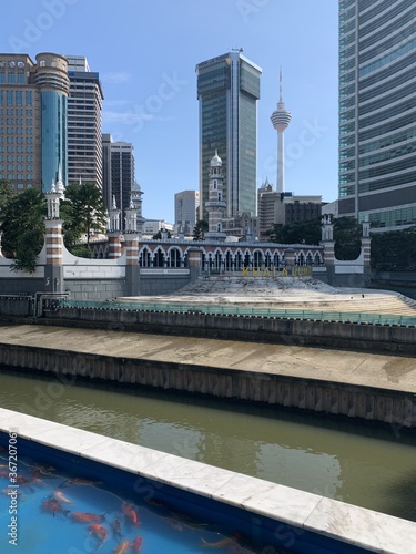 Photography Mosquée Jamek à Kuala Lumpur, Malaisie