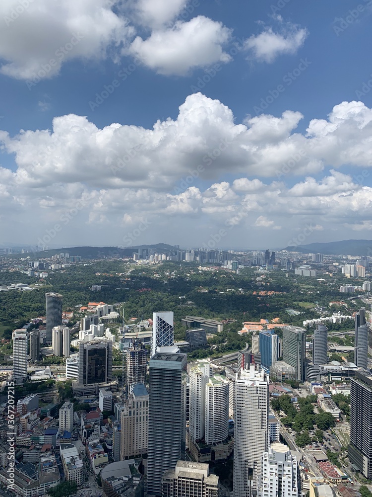 Fototapeta premium Paysage urbain à Kuala Lumpur, Malaisie 