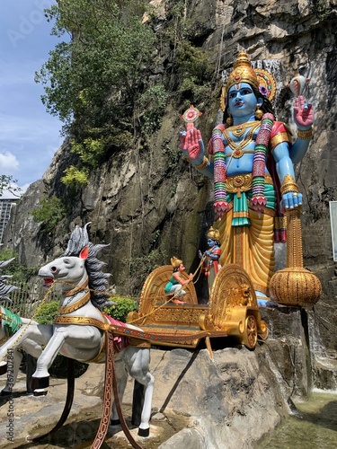 Canvas Print Char de Shiva, grottes de Batu à Kuala Lumpur, Malaisie