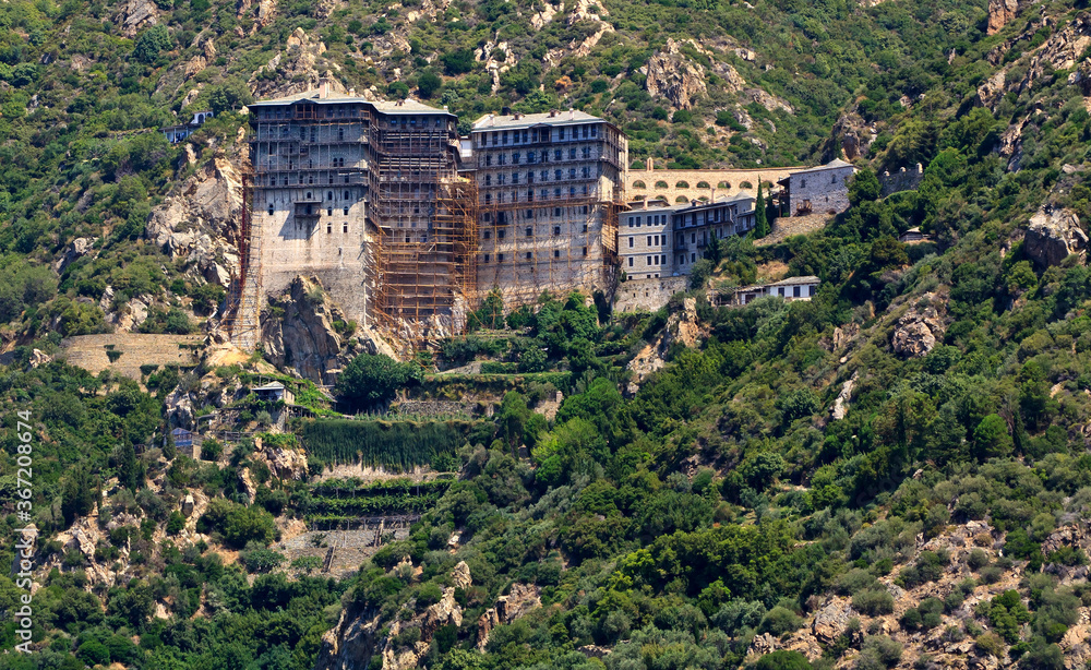 Simonos Petra monastery on Holy mount Athos