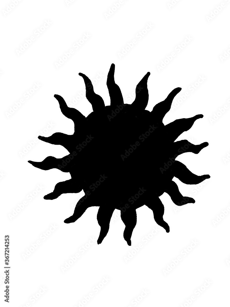 Celestial decorative black element on the white isolated background. Clipart object. Celestial decorative black element on the white isolated background. Clipart object.