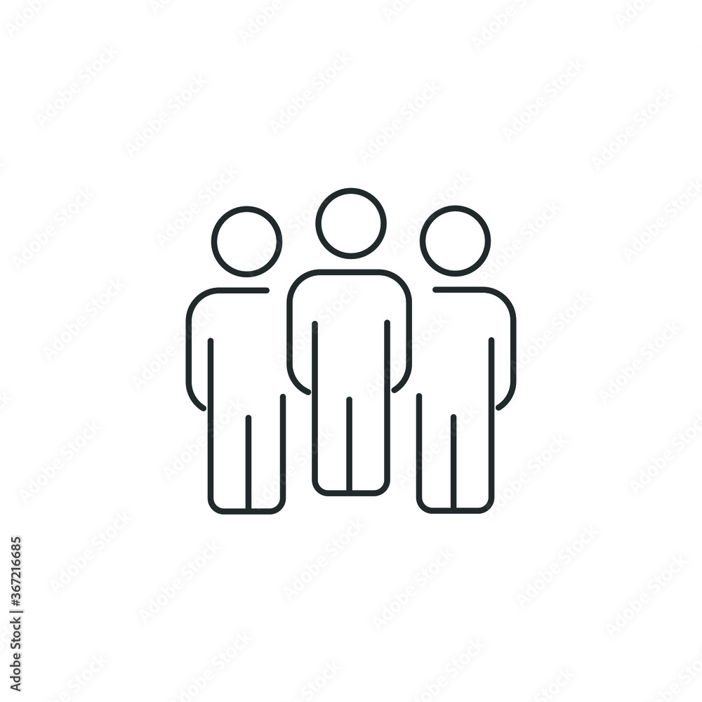 Employee line icon. Simple vector office icon illustration. Employee line icon. Simple vector office icon illustration.