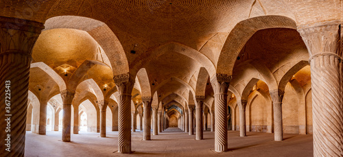  Vakil Mosque Panorama in Shiraz, Iran
