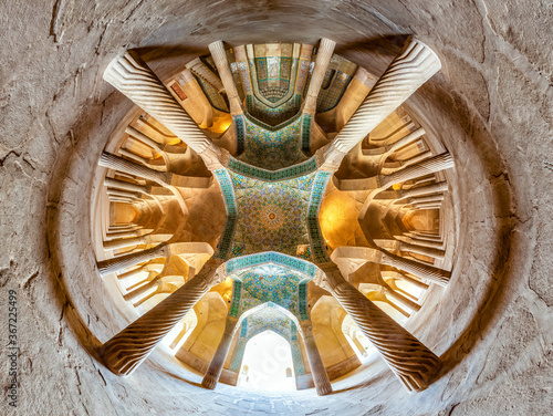  Vakil Mosque fisheye view in Shiraz, Iran photo