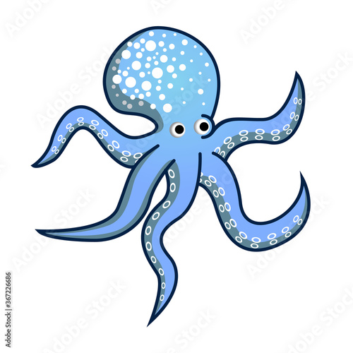 vector octopus cartoon photo