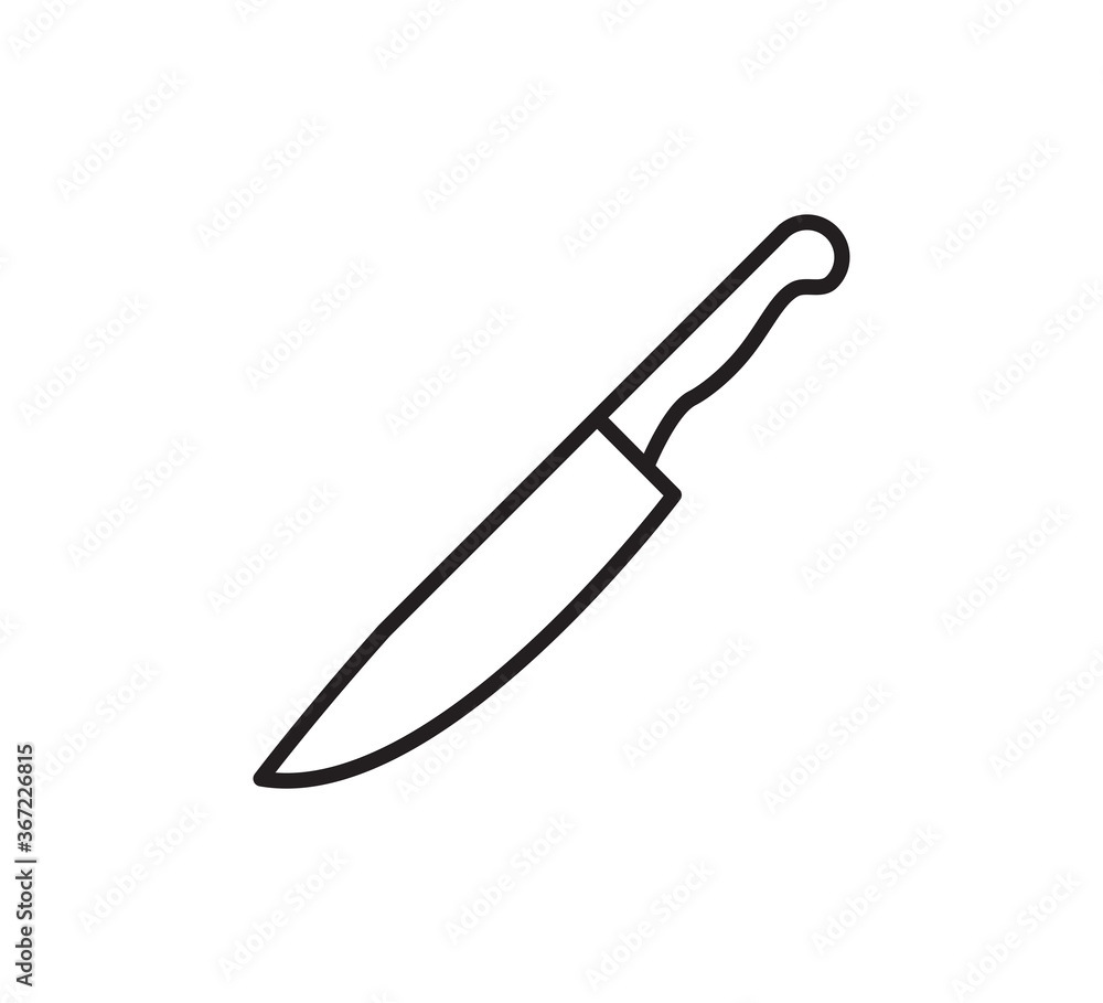 Knife icon vector logo design template Knife icon vector logo design template