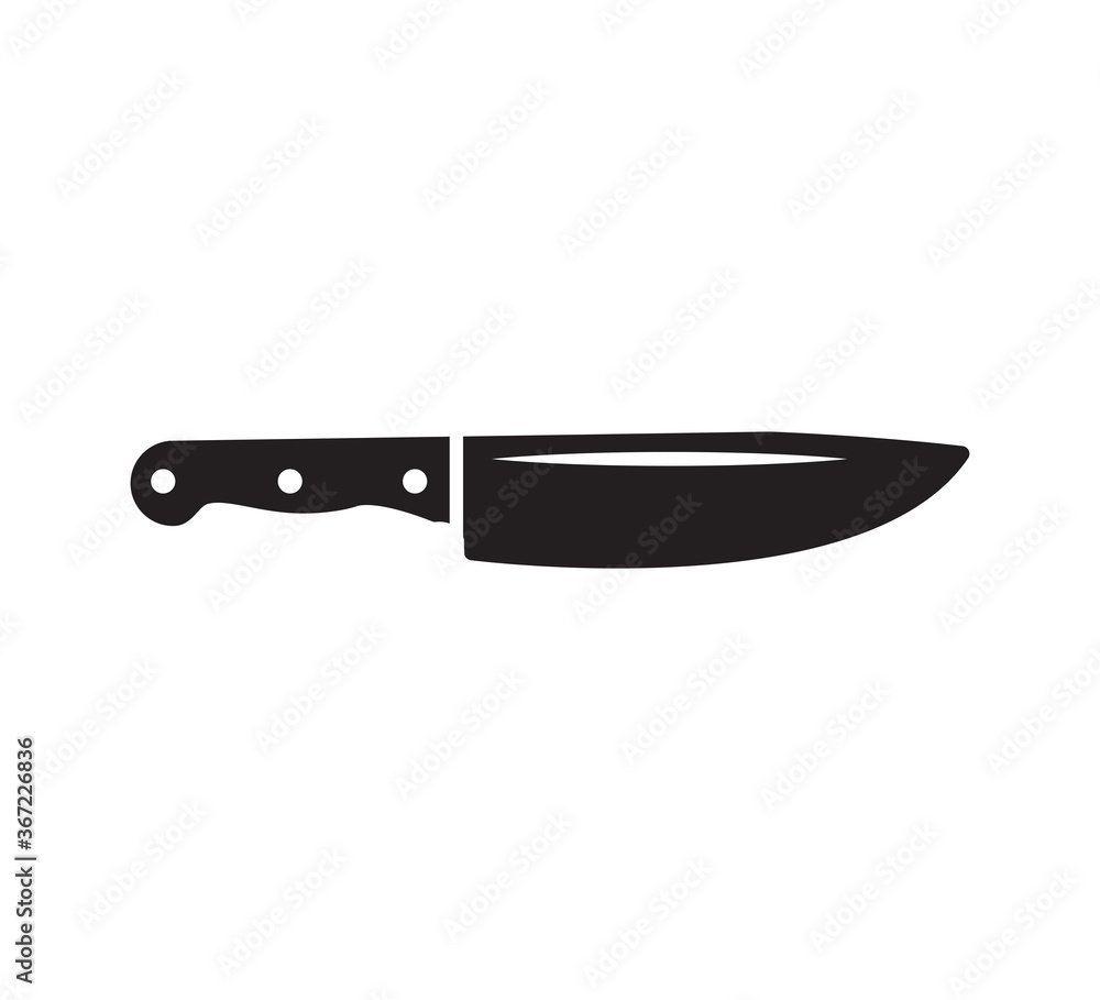 Knife icon vector logo design template Knife icon vector logo design template