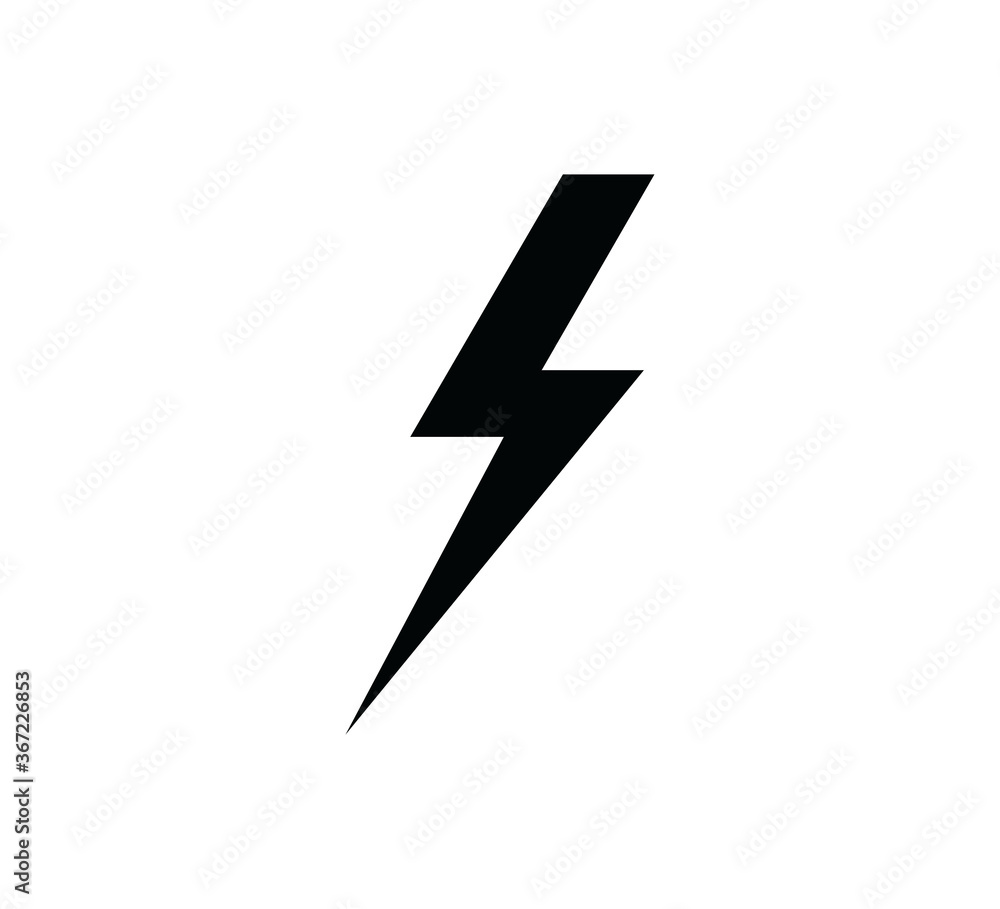 Lightning icon vector logo design template Lightning icon vector logo design template