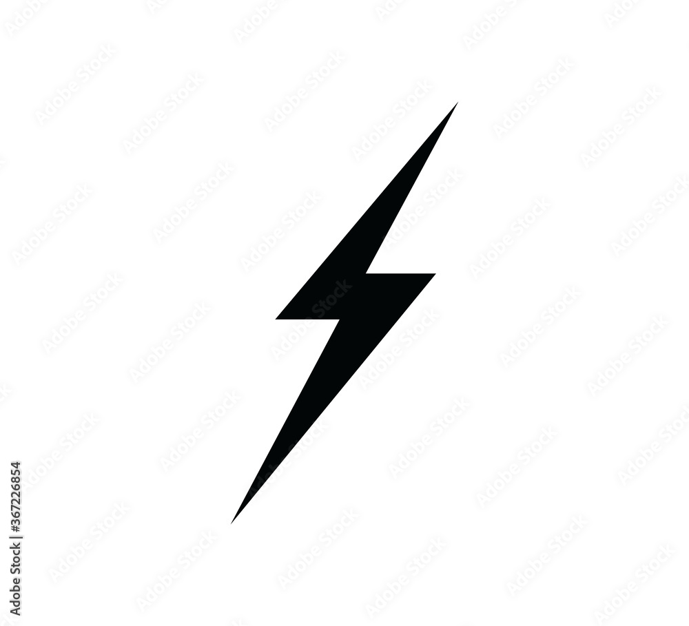 Lightning icon vector logo design template Lightning icon vector logo design template