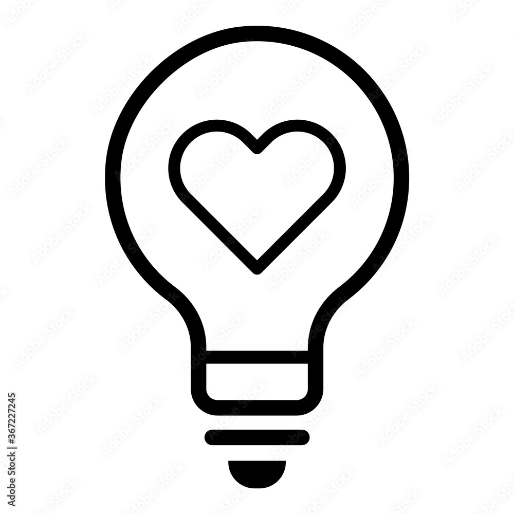 Love Idea Flat Icon Isolated On White Background Love Idea Flat Icon Isolated On White Background