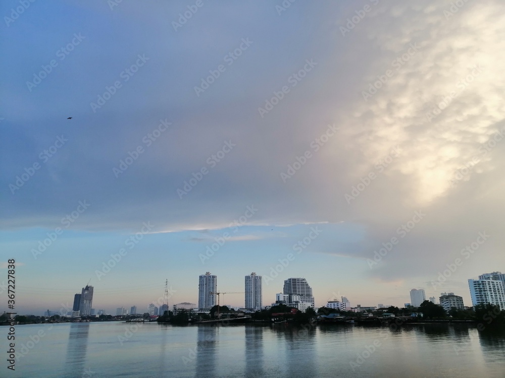 Thailand​ river skyline